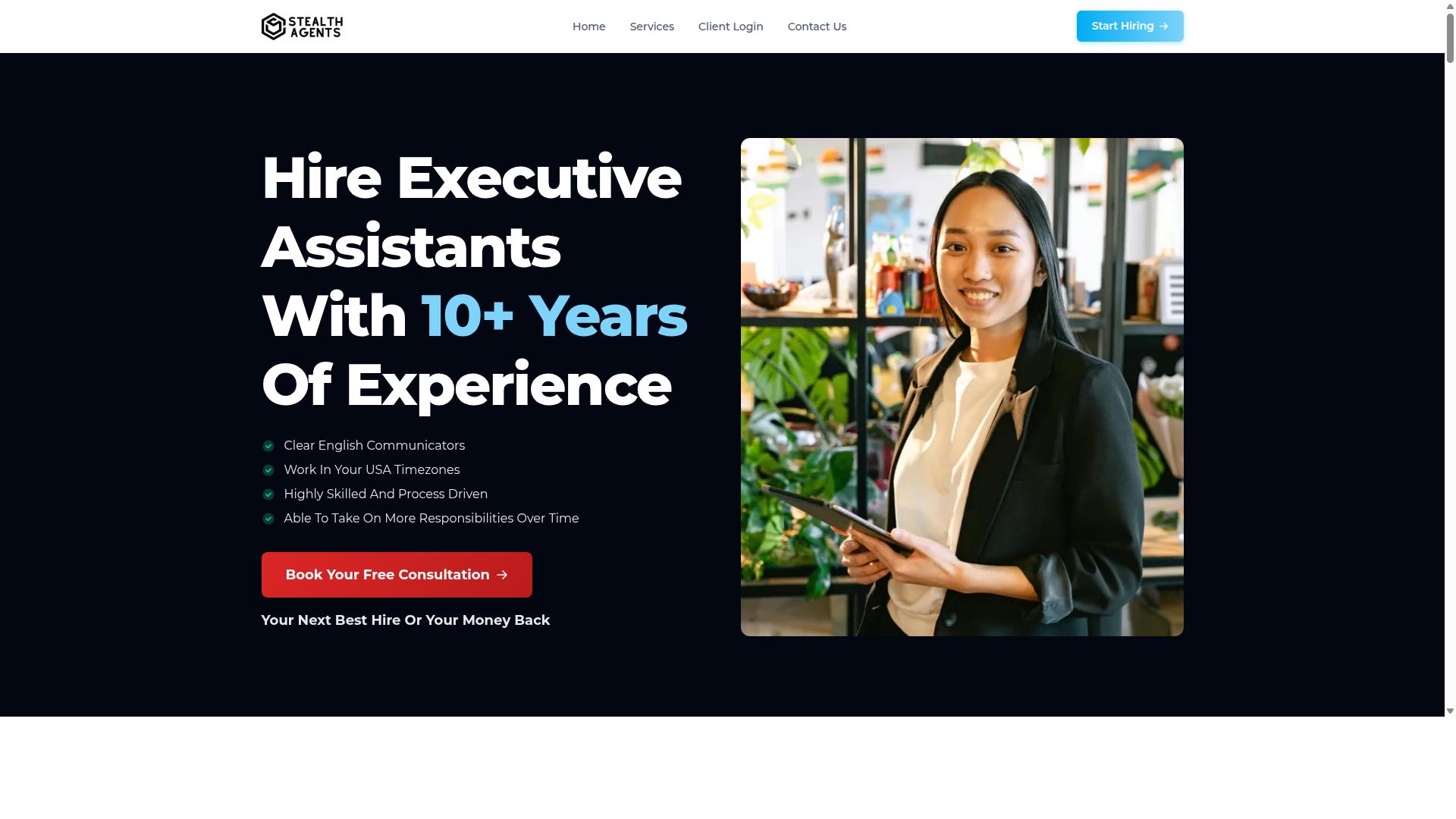 Stealth Agents website